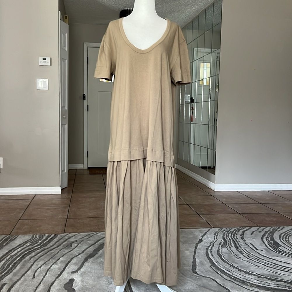 NWOT Free People Beach Cotton Oversized Midi Dress - Picture 2 of 6